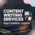 write engaging content, blogs, articles and  captions