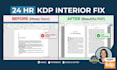 fix KDP interior upload errors, kindle ebook formatting or paperback formatting