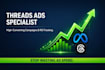 set up and manage high converting threads ads for organic growth