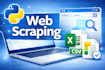 scrape website data into excel CSV or json