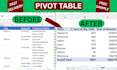 build pivot tables and graphs to summarize large datasets