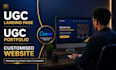 design canva website, canva landing page, canva ugc portfolio
