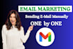 send email manually one by one