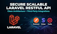 develop secure scalable laravel restful API with integrations