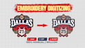 do logo embroidery digitizing for cap left chest and 3d puff