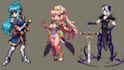 pixel game art pixel art character pixel art animation sprite sheet, tilesets