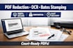 professionally do legal document redaction ocr and bates stamping numbering