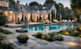 3d garden design landscape rendering pool patio terrace backyard