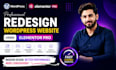 redesign wordpress website using elementor pro
