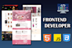 create frontend design with interactive web features