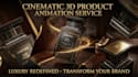 create cinematic 3d luxury product animations