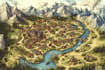 do fantasy map illustration