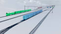 do 3d industrial animation, 3d railway operation 3d train animation