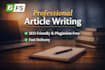 write high quality articles and blog posts
