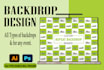 design a clean backdrop,step and repeat banner within 4 hours