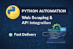 build python automation scripts, web scraping and API integration