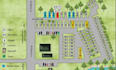 design site plan rv park map, town map, semi truck, map park