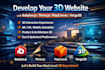 develop and animate your 3d website using babylonjs, threejs, playcanvas verge3d