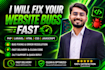fix PHP laravel, HTML, CSS, javascript website bugs fast