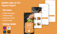 modern food delivery app UI