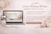 design a beautiful custom wedding website with rsvp