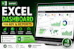 create an excel dashboard for KPI, and reports