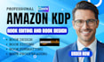 do canva book design, ebook formatting and eye catching book cover for authors