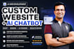 develop a custom website with smart ai chatbot integration