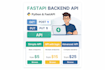 create a simple python fastapi backend API