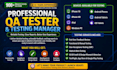 do QA testing, app testing, website testing, and ios app review