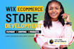 build wix ecommerce store with payment shipping and product setup