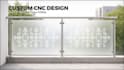 create custom cnc cutting vector design for glass, metal