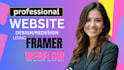 do webflow website, framer website, webflow design, framer landing page