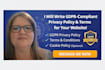 write gdpr compliant privacy policy terms and conditions for website