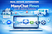 build real estate manychat automation manychat flows manychat voice API webhooks