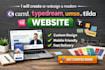 create or redesign a modern carrd typedream umso or tilda website