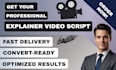 write your explainer video script video ads, animated explainer