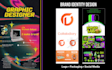 design logo, brand identity kit, brand guidelines and social media branding