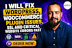 fix wordpress, woocommerce plugin issues, SSL and critical website errors fast