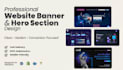 design professional website banners, headers, and sliders