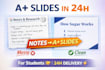 create presentation slides from notes or content for students and small business