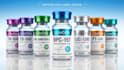 peptide vial label design product label design supplement label packaging design
