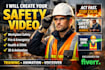 create a professional safety video that educates