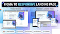 convert figma to responsive landing page in HTML CSS react