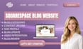 build modern squarespace blog website update blog website