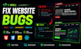 fix bugs in your website HTML CSS javascript react js