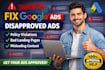do fix google ads disapproval issue and policy violation
