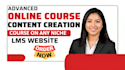 create online course content, skool course creation and lms educational website