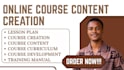 write online course content ebook course curriculum workbook lessons plan