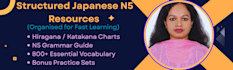 provide japanese n5 study notes and beginner video lessons